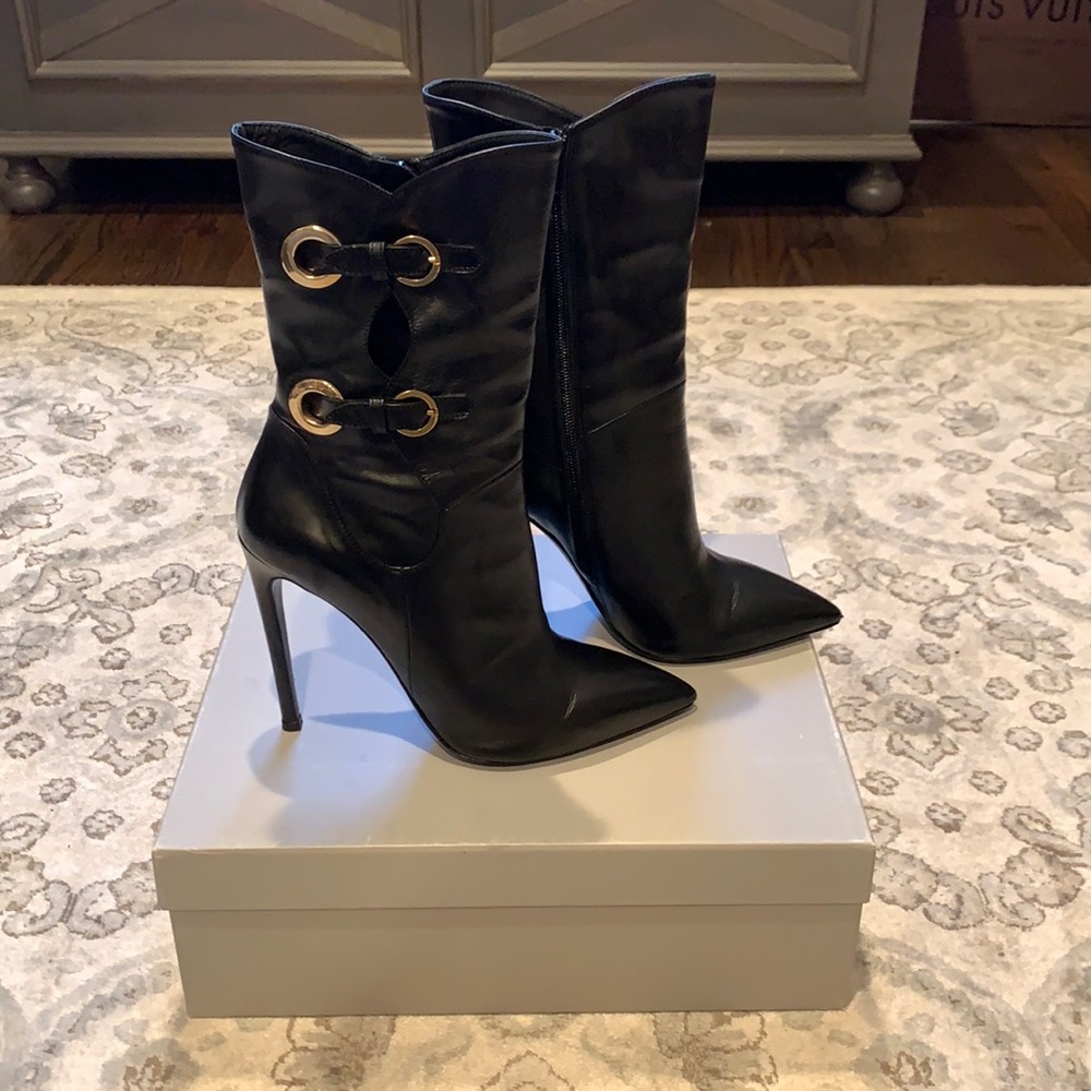 Gorgeous Black Stiletto Boots Giancarlo Paoli